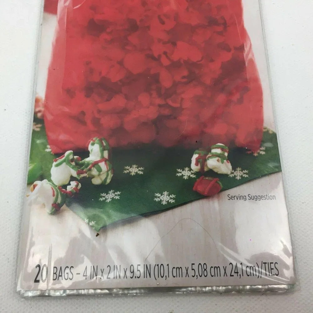 Wilton Wondershop 35 Treat Party Bag Gift Reg Green Stripes Twisty Ties
